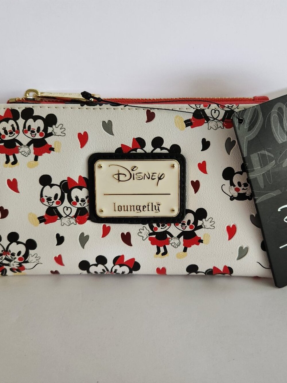 Loungefly Disney Mickey & Minnie Love Wallet Hearts Pattern 2022 New